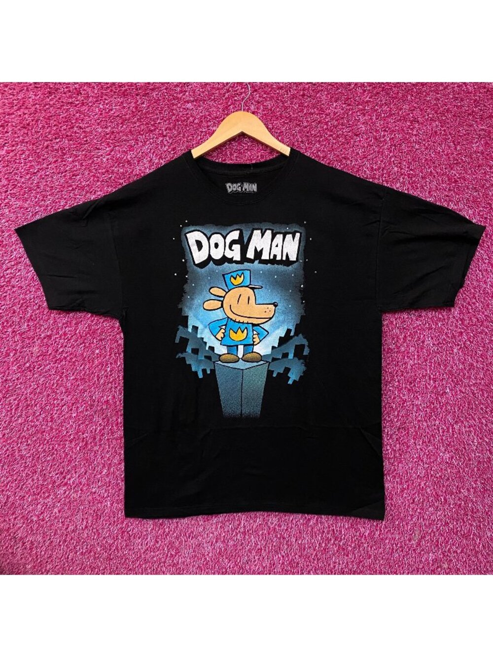 Dog Man Graphic Novel #1 Book Cover Graphic T-Shirt XL